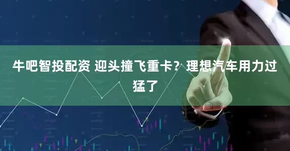 牛吧智投配资 迎头撞飞重卡？理想汽车用力过猛了